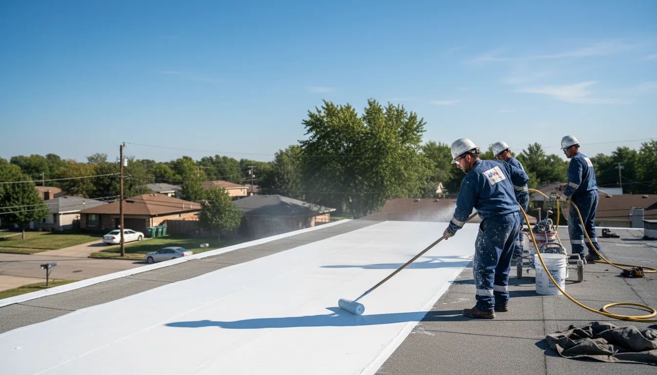 Commercial roof coating in South Hutchinson, KS near me